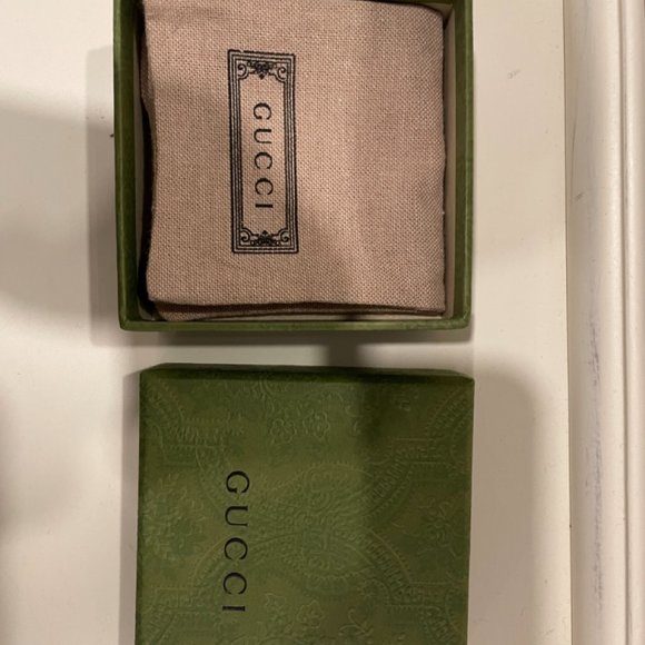 Gucci Interlocking Wide Open Band Ring Authentic NEW Sterling - Picture 8 of 9